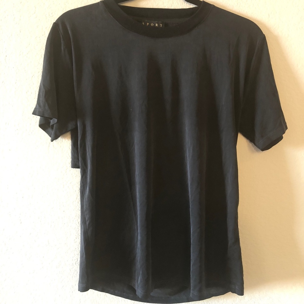 Kooples Sport jersey open back shirt